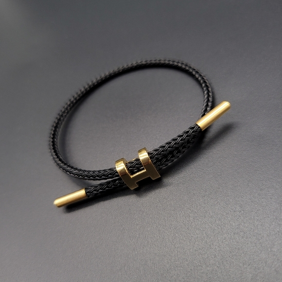 Stainless Steel Adjustable Clasp Bracelet - Picture 4 of 6